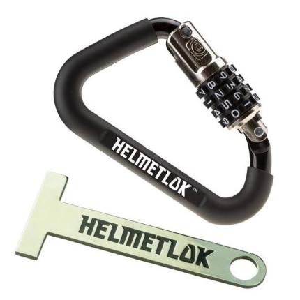 Helmetlok combination carabiner helmet lock with T-key tool for FONZ electric scooters